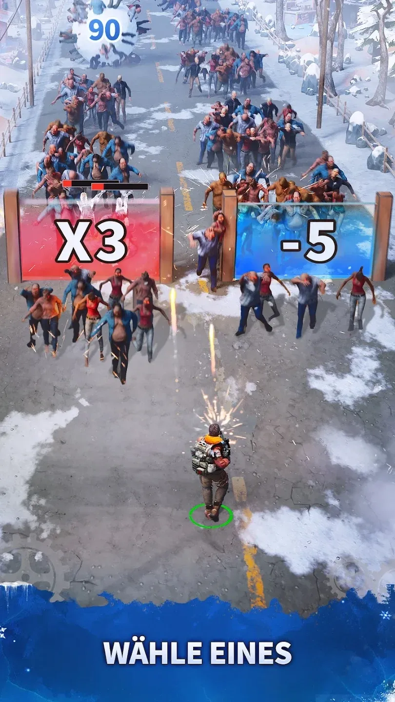 Die Hauptszene des Spiels Frozen War: Infinite Frost