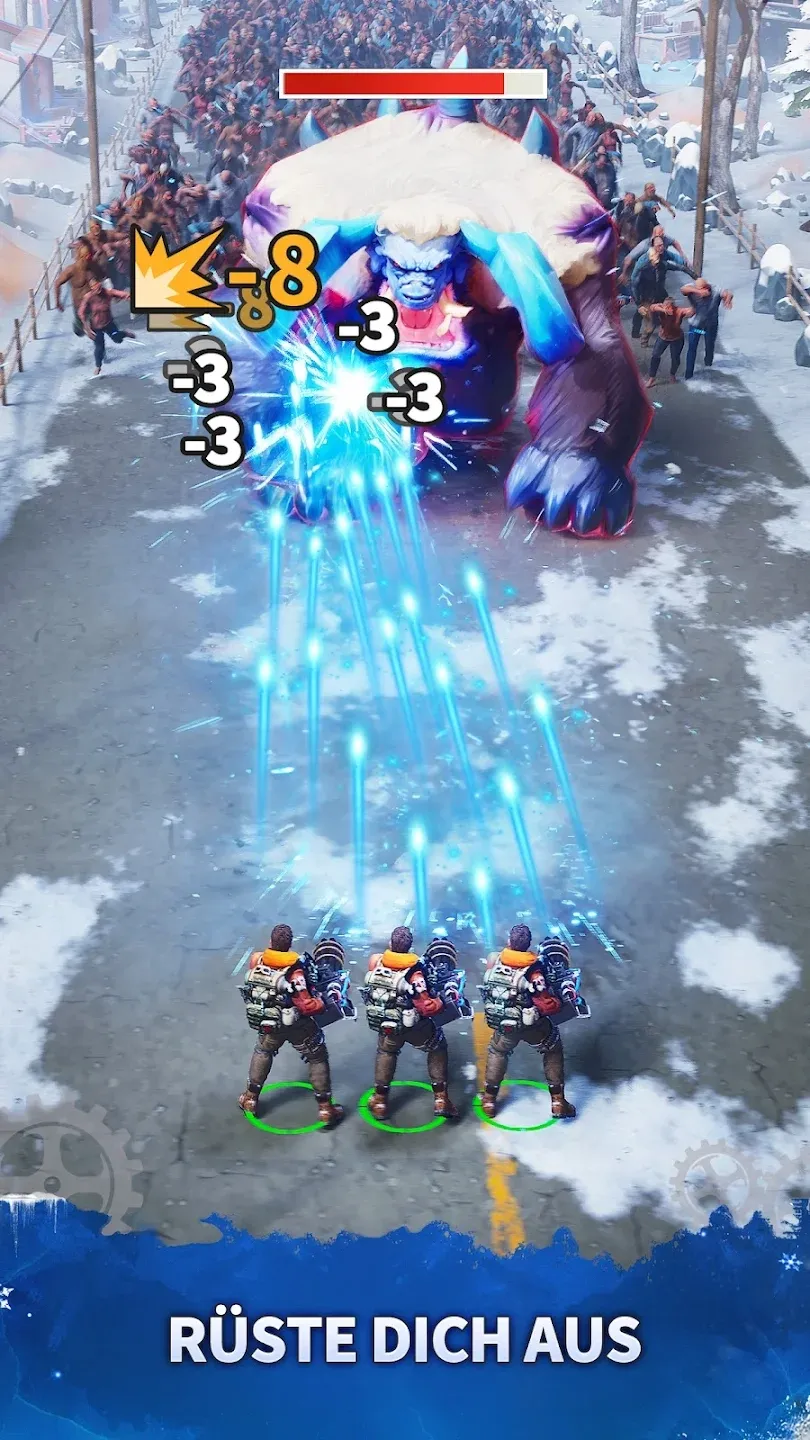 Epische Szene aus einer Zombie-Schlacht